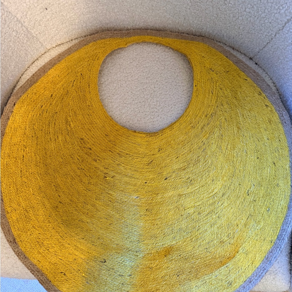 Brunna Co Yellow Woven Bag
